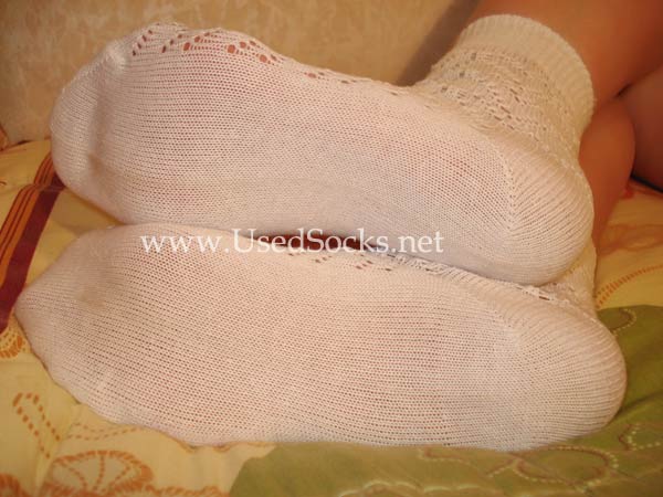 white used socks