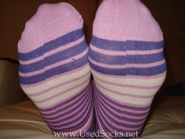 stinky blue ankle socks