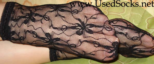 black used nylon socks